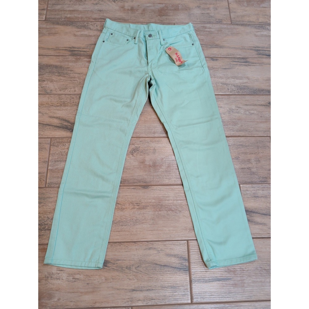 Levis 541 Athletic Taper Mens 32x32 NWT Mint Green Seafoam Pastel Jeans...